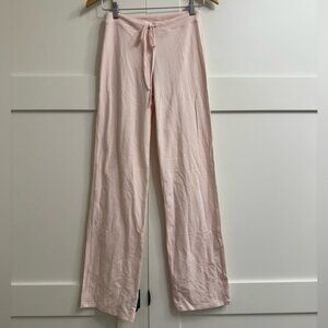 Skims Cotton Jersey Straight Leg Pant in Barely Pink, Size XS